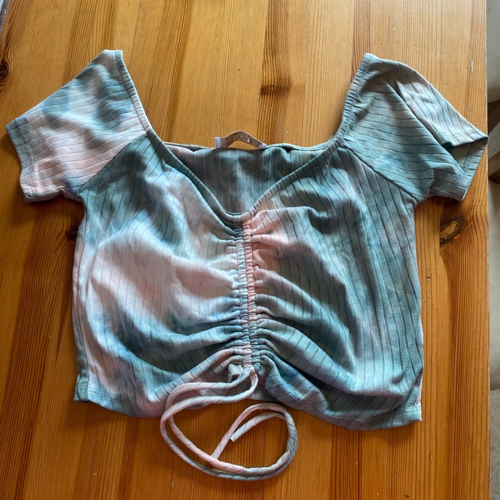 Tie dye crop top medium